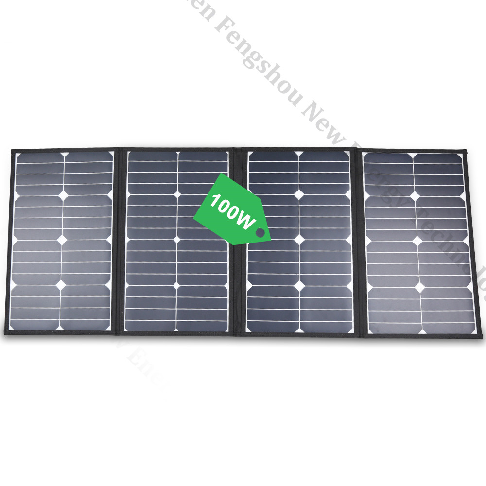 Folding Solar Panel - Portable 100 Watt Folding Solar Panel