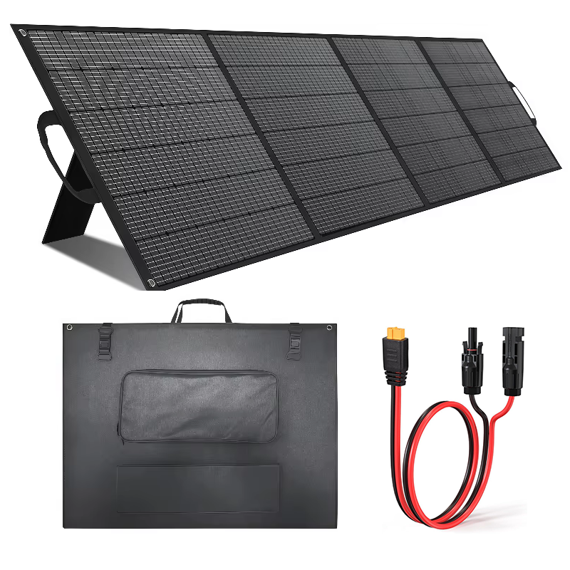 Folding Solar Panel - ALECTER 400W Portable 4 Plates ETFE