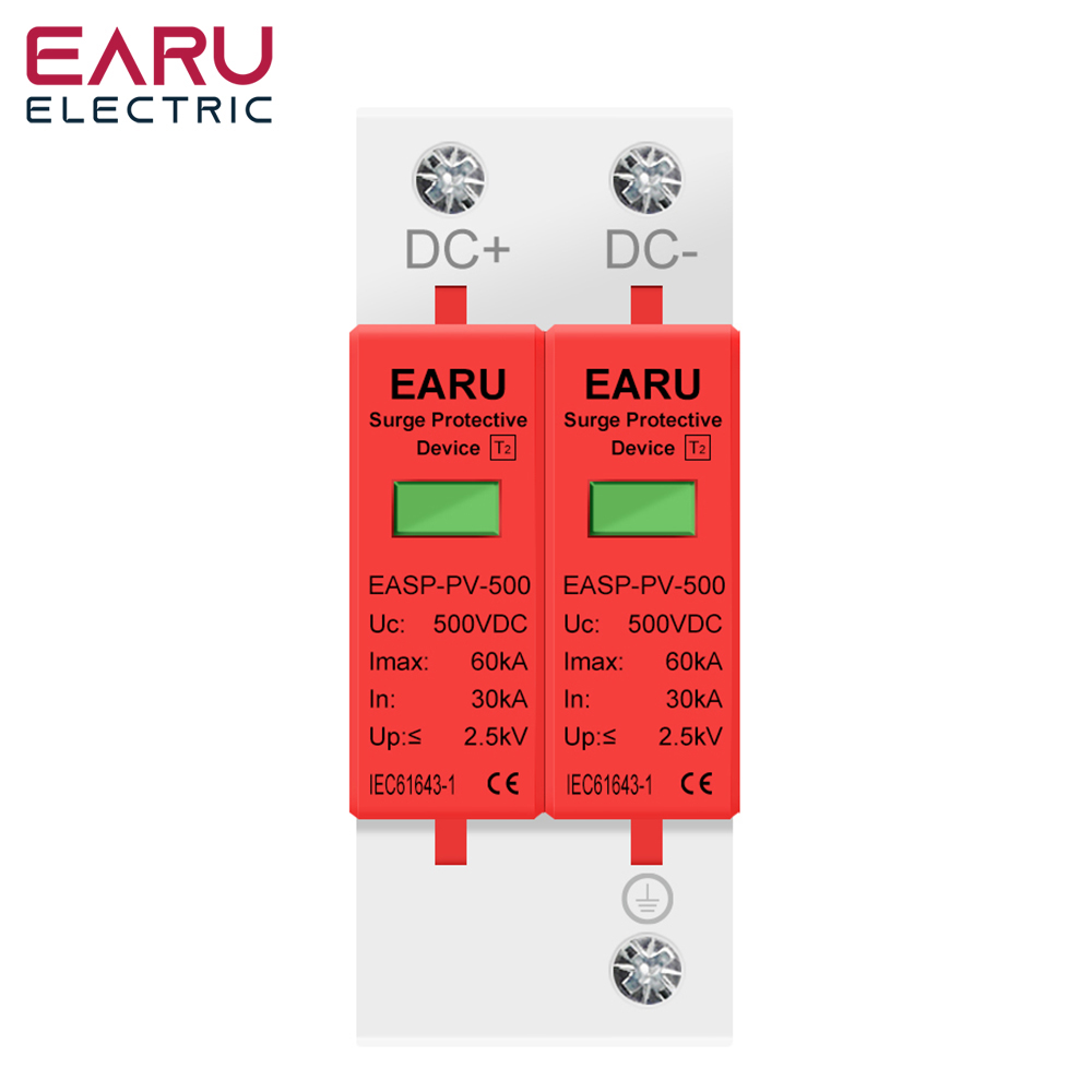 Ac Surge Protector - EARU 2P DC SPD Surge Protective