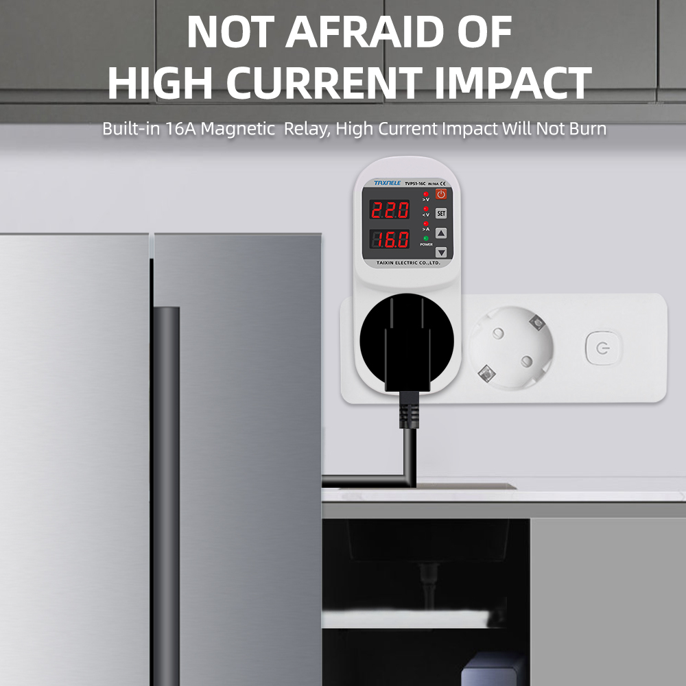Automatic Voltage Current Prot - Ac Surge Protector recension och pris