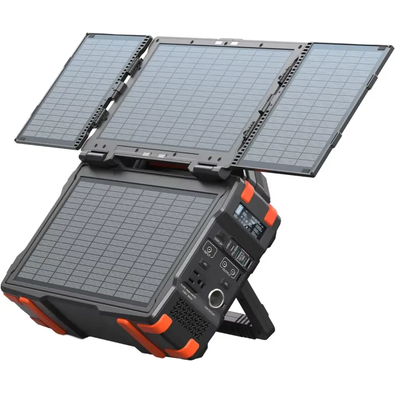 300W Portable Power Station wi - Folding Solar Panel recension och pris