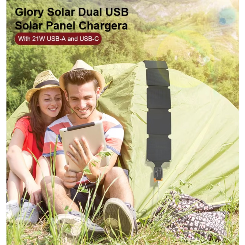 21W 6-Fold Solar Panel Charger - Folding Solar Panel recension och pris
