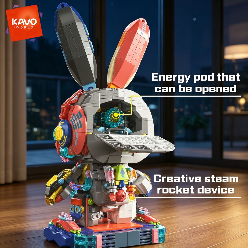 KAVOWORLD 1377PCS Robot Rabbit - Renewable Energy Certificates recension och pris