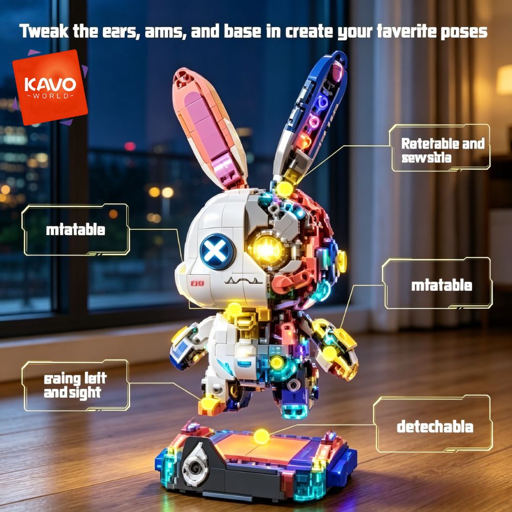 KAVOWORLD 1377PCS Robot Rabbit - Renewable Energy Certificates recension och pris