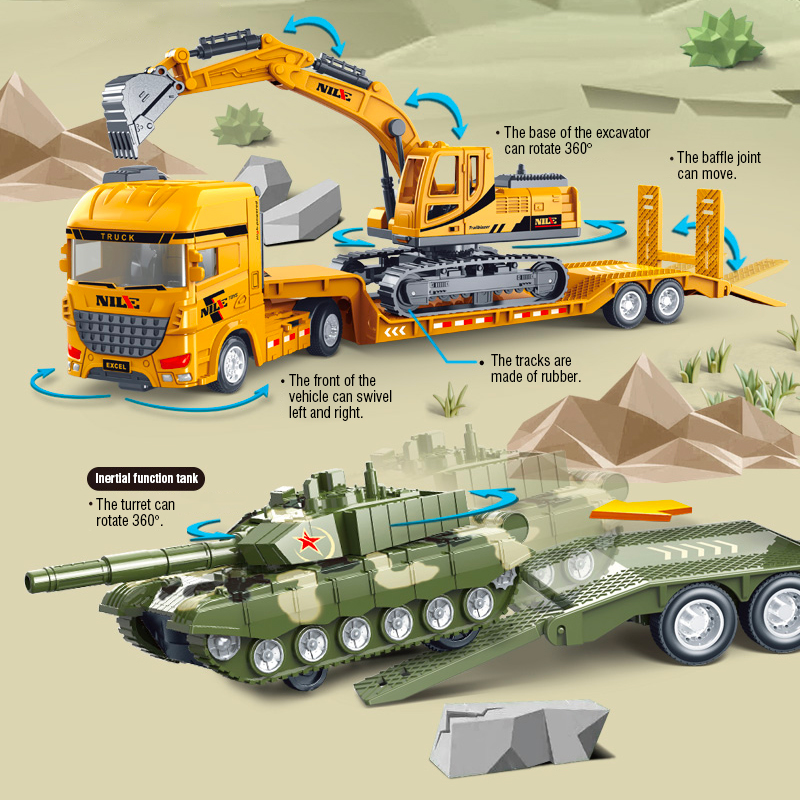 Semi-Carrier Container Truck D - Renewable Energy Model recension och pris