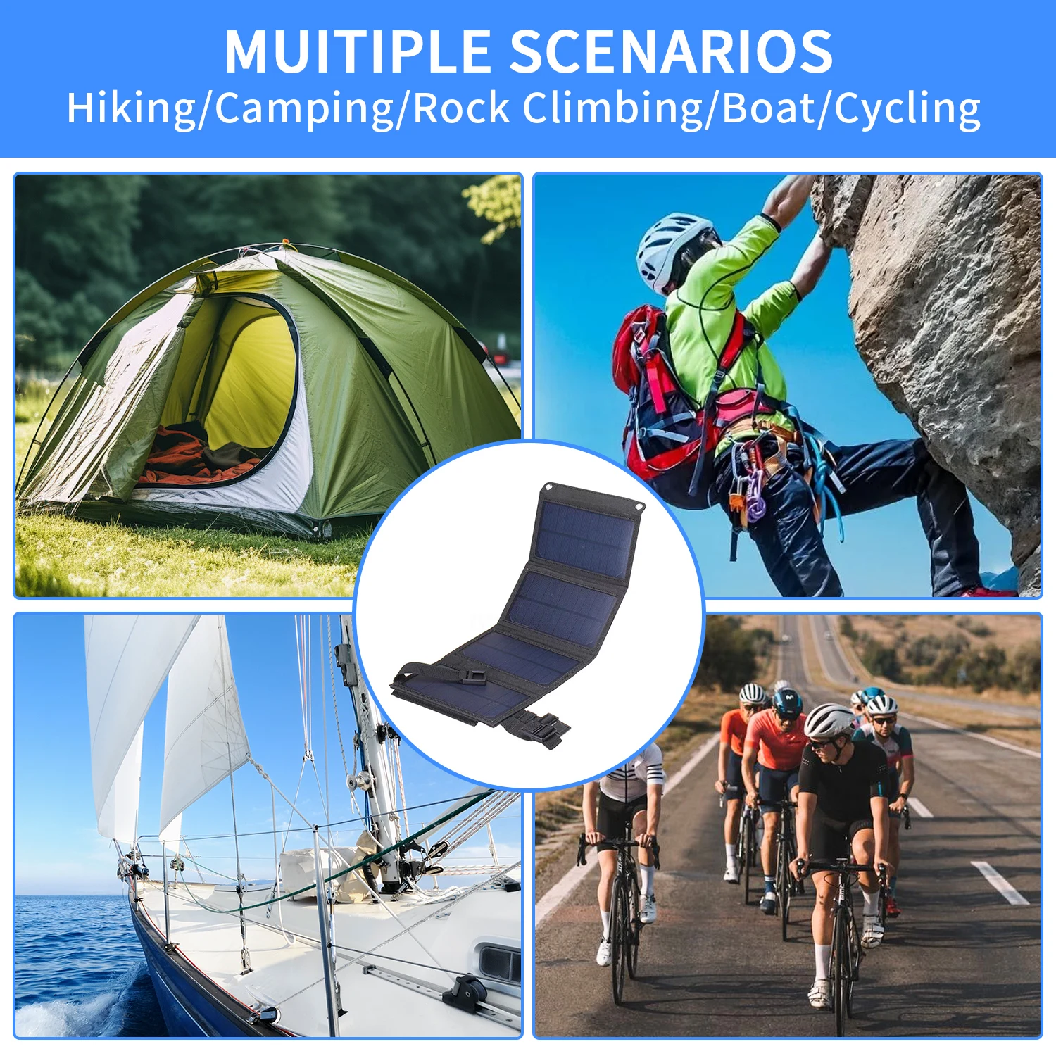 Foldable Solar Panel 20W 50W 6 - Folding Solar Panel recension och pris