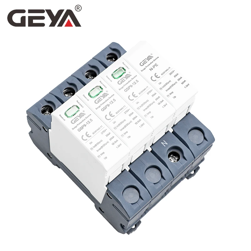 GEYA GSP9 12.5KA T1+T2 SPD 4P  - Ac Surge Protector recension och pris