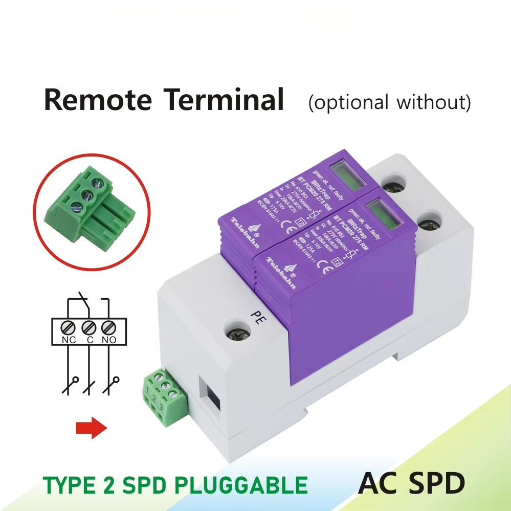 AC SPD 385V 10kA-20kA T2 2P li - Ac Surge Protector recension och pris