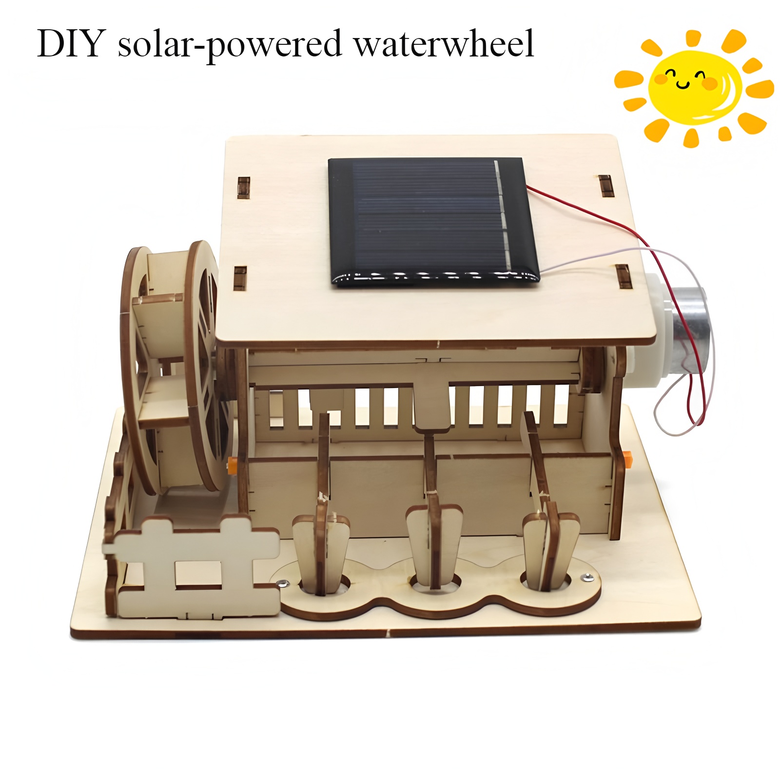 Solar-powered waterwheel,  Diy - Renewable Energy Model recension och pris